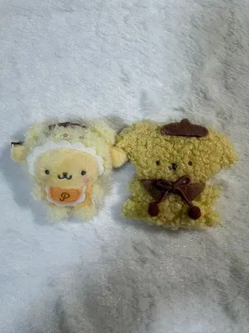 산리오 시크릿 헤어 클립  라떼곰 폼폼푸딩