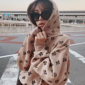 eimy istoire EM 모노그램 후드티