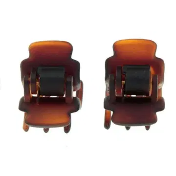 컴플렉스 비즈 슈퍼 클립 2개 세트 (브라운 믹스)