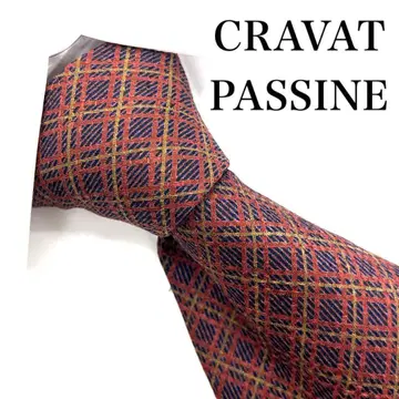 [ 새상품급 ] CRAVAT PASSINE 체크 넥타이 빈티지 구제 의류
