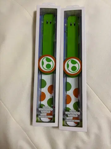 미개봉 새상품 USJ 한정판 파워업 밴드 요시 2개 세트