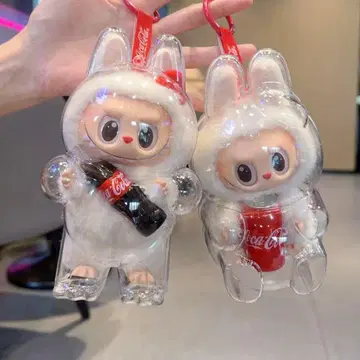 콜라 타입 & 복장 Labubu용 스탠딩+시팅 빅 보호 케이스 2세트