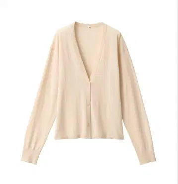 무인양품 코튼 하이 게이지 니트 가디건