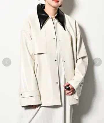 CITYSHOP 본딩 가죽 자켓