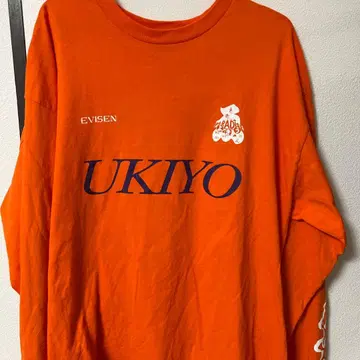 EVISEN UKIYO 롱 슬리브 T셔츠 XL 오렌지