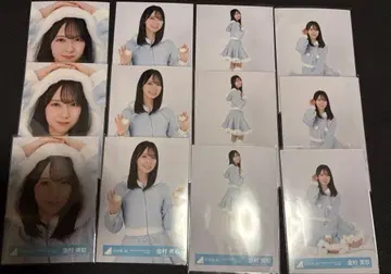 히나타자카 브로마이드 카네무라 미쿠 해피매직 산타 의상 3컴프 세트