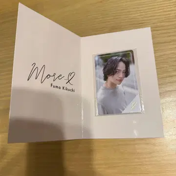키쿠치 후마 more 골드 회원 한정판 트레이딩 카드 타임리스