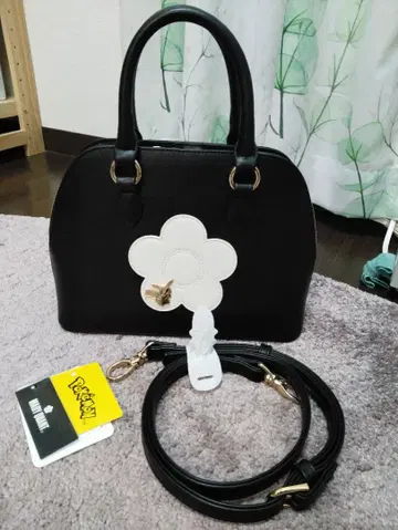 MARY QUANT 피카츄 메탈 데이지 패치 2WAY 미니 토트