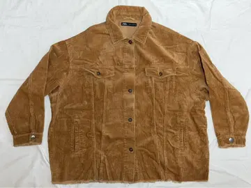[새상품급] 브라운 코듀로이 자켓 ZARA