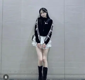 반값 이하 Cheri Domaine 벨벳 리본 저지 셋업