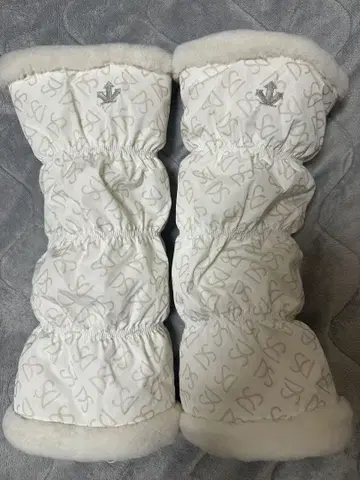 데상트 골프 레그 워머 화이트