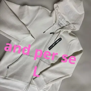 and per se 화이트 풀 집업 후드티