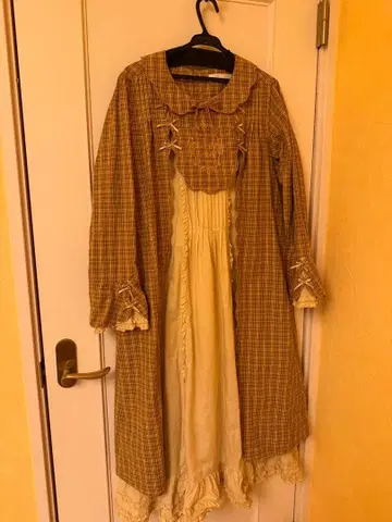 핑크하우스 오리지널 코드 체크 미디 원피스