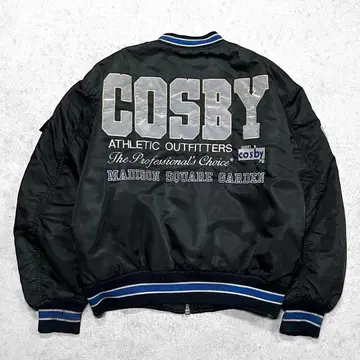 구제 90s 코스비 단기장 자수 로고 MA-1 플라이트 자켓