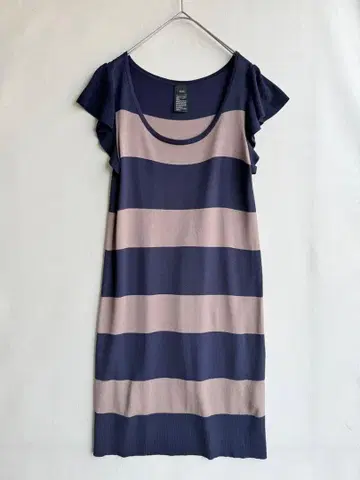 새상품급 더블 스탠다드 클로징 프릴 슬리브 원피스 보더