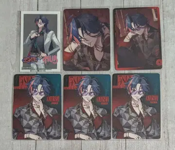 [니지산지] 3SKM 1주년 hub 괴성 사진풍 카드 스티커 6점