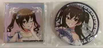 2점 세트 스나즈카 아키라 오로라 아크릴 큐브 공식 캔뱃지 데레마스