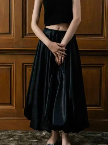 THETOE bercy balloon skirt S black