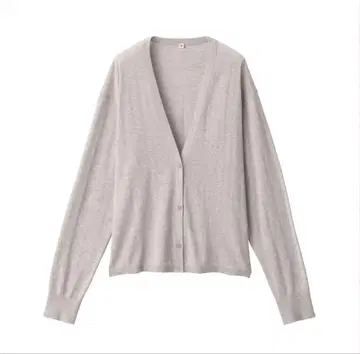 무인양품 코튼 하이 게이지 니트 가디건
