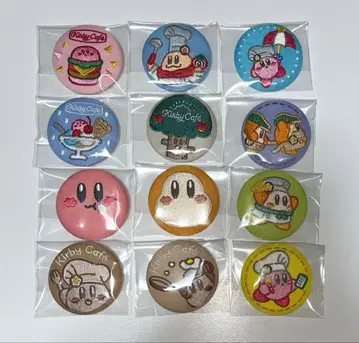 별의 커비 커비 카페 캔뱃지 풀컴프 자수 배지 컬렉션 3