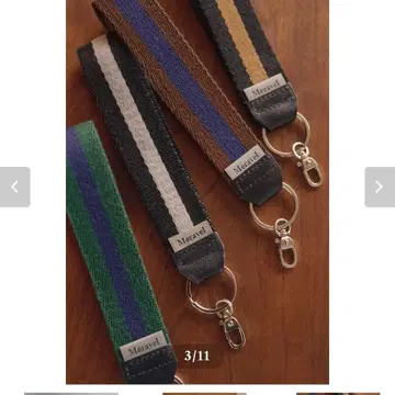 Meravel 미라벨 멀티 스트랩 블랙 실버