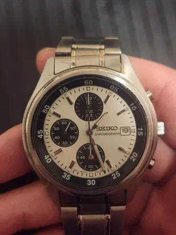SEIKO 크로노그래프 손목시계 스테인리스
