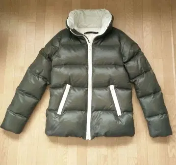 Johnbull  다운 자켓 페더 카키 더블 지퍼