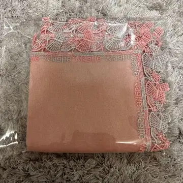 치카자와 레이스 Maglie le cassetto 손수건 (살몬 핑크)