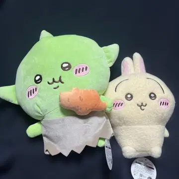 미사용 새상품 택 포함 고블린과 화이트 토끼 봉제 인형 세트