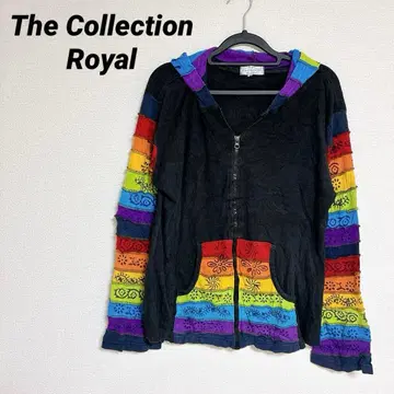 The Collection Royal 집업 후드티 레인보우 화려한