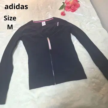 [ 오샤레 adidas ] 네이비 지퍼 티셔츠 사이즈 M