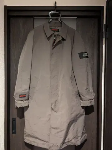 BRIEFING 베이지 나일론 롱 코트