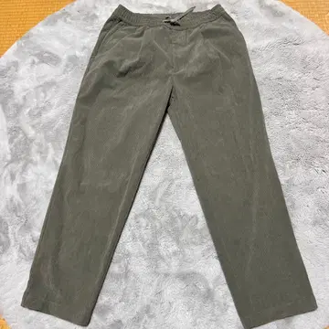 Relume 코듀로이 와이드 팬츠 올리브 그린