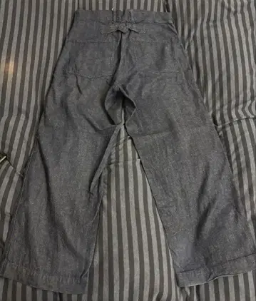 Schott 다크 데님 와이드 팬츠 34