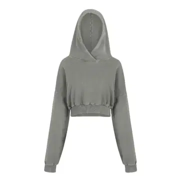 entire studios 크롭 헤비 후드 후드티