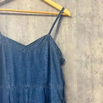 Rie MIller 데님 V넥 올인원 F 노리즈