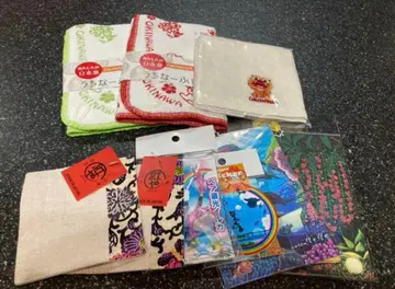 오키나와 엽서 스티커 키링 천 코스터 손수건 행주