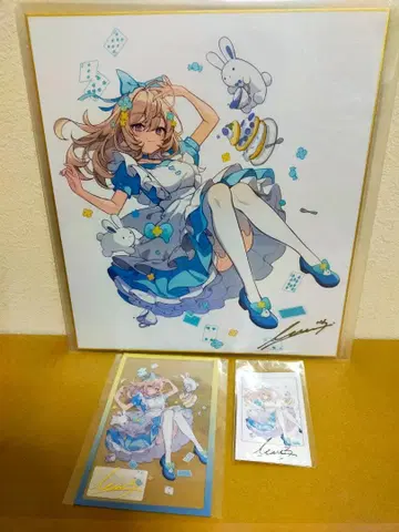 이코모치 친필 사인 색지+굿즈 세트 돈키 CreatorFes 원스톱