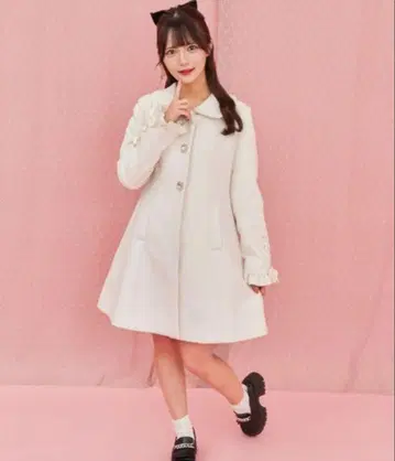 시크릿 허니 코트 화이트 지뢰계 양산형