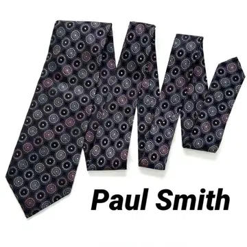 Paul Smith 폴스미스 넥타이 장미 서클 패턴 무늬