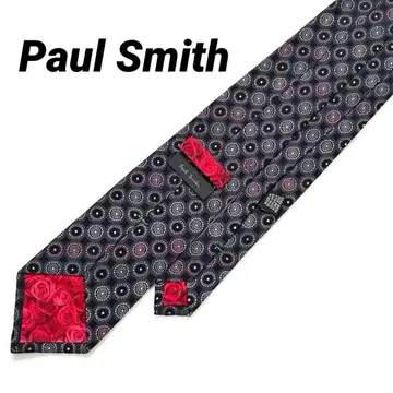 Paul Smith 폴스미스 넥타이 장미 서클 패턴 무늬
