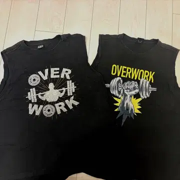 오버워크 탱크탑 세트