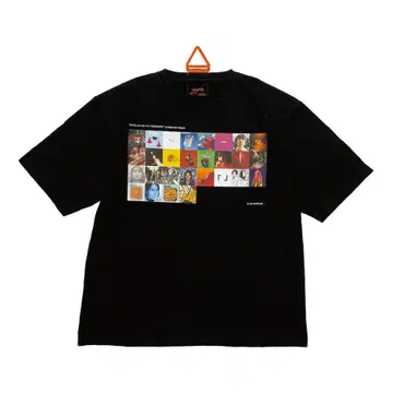 Vaundy T셔츠 커버 아트 T셔츠 커버 아트 블랙 L