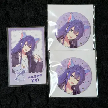 나가오 케이 니지산지 완냥days vol.2 폴라로이드풍 카드 캔뱃지