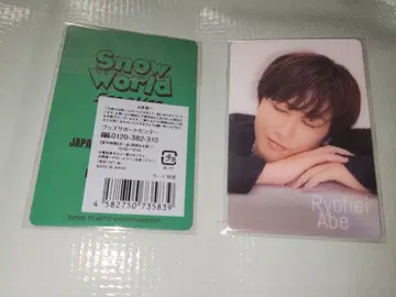 Snow World 아베 료헤이 치라미 카드 2매