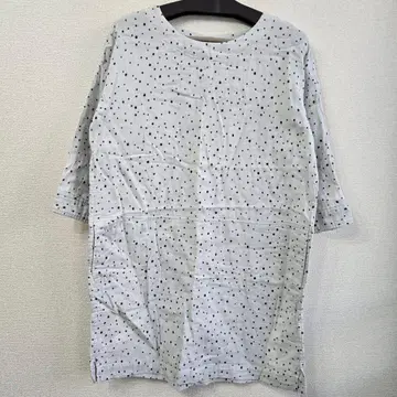 WashWash+ 반팔 셔츠 블라우스 도트 사이즈 O