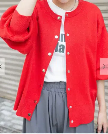 [미사용 새상품] ITEMS URBAN RESEARCH 라메 니트 가디건