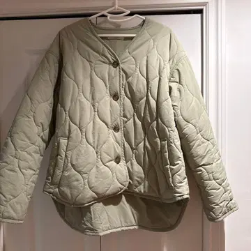 YARRA 라이트 그린 퀼팅 자켓