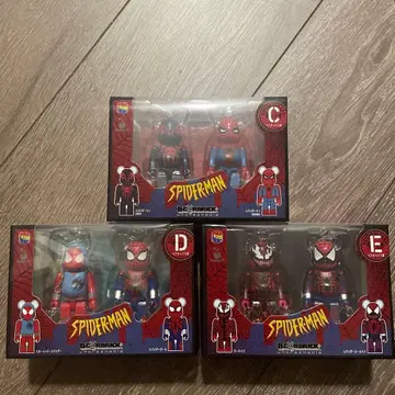 하자품 스파이더맨 제일복권 베어브릭 C상 D상 E상 페어 박스상 세트