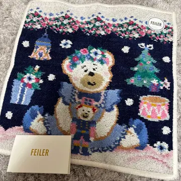 페이퍼 핸드커치프 리베&릴리아 더 너트 크래커 네이비 x 아이보리